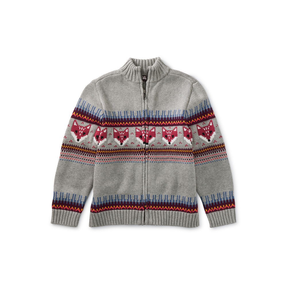 Tea Collection Boys Toasty Traveler Cardigan size: 4-5T